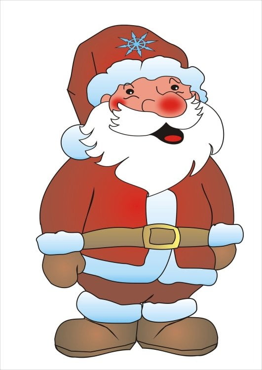 Veselý Santa Claus se směje